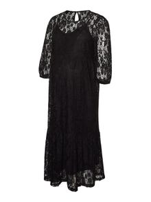 MAMA.LICIOUS Krój regularny Okragly dekolt Sukienka -Black - 20018597