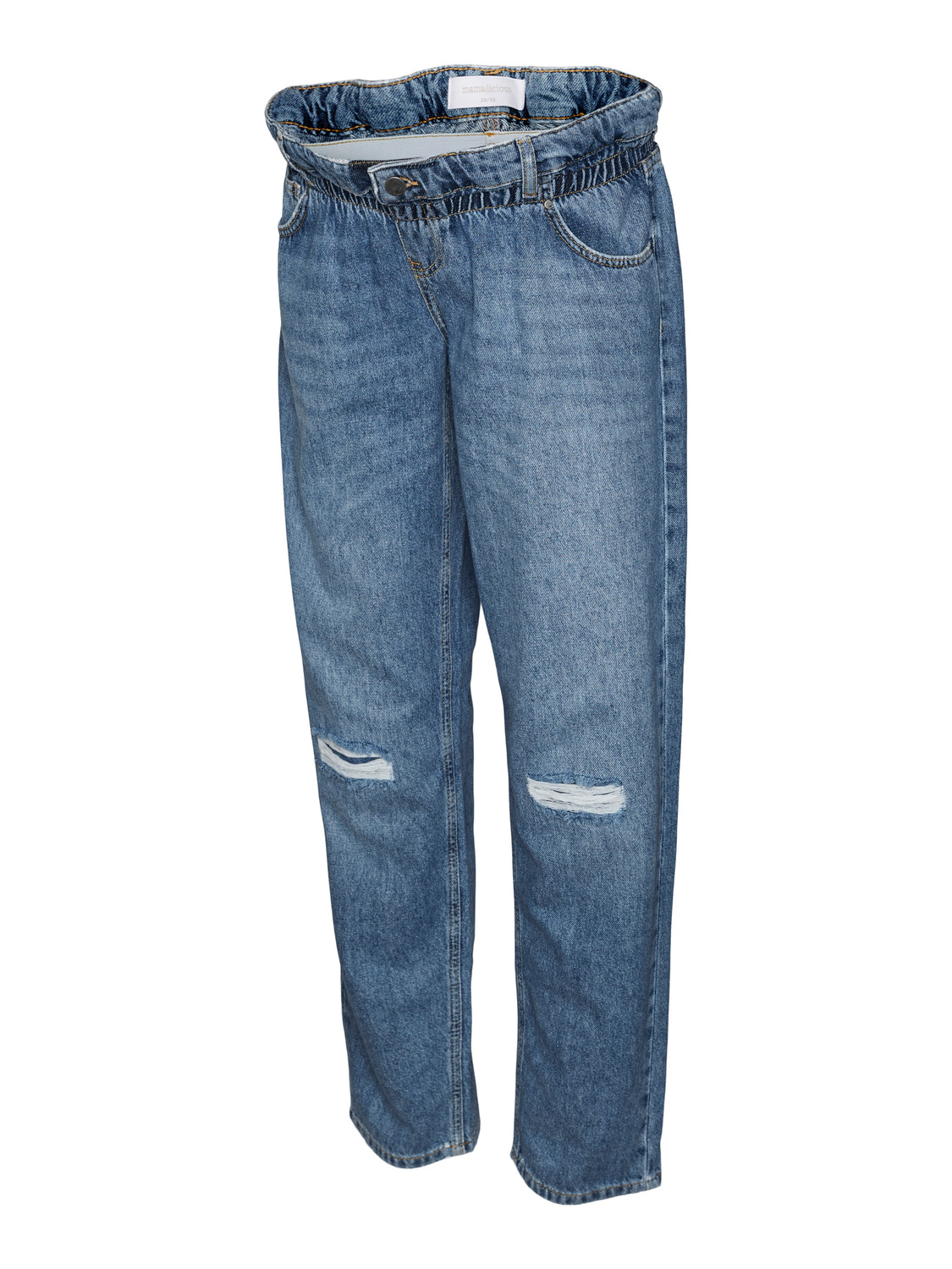 MAMA.LICIOUS Mom Fit Mid waist Jeans -Medium Blue Denim - 20018616