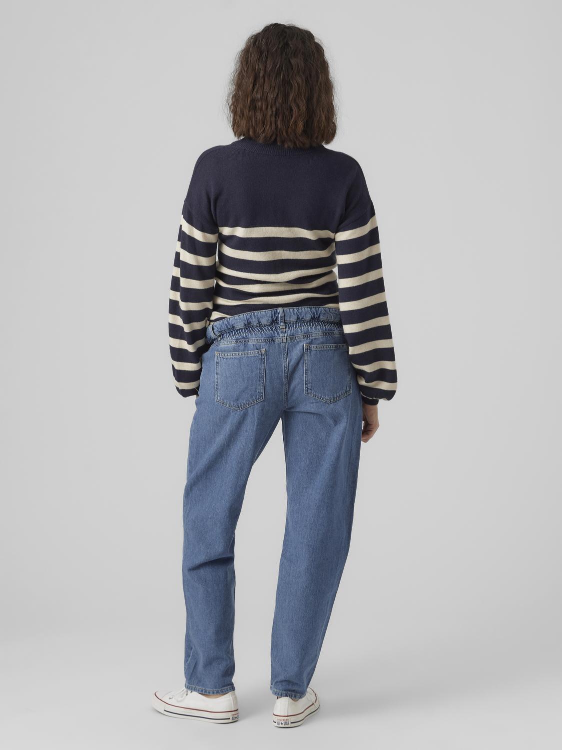 MAMA.LICIOUS Mom Fit Mid waist Jeans -Medium Blue Denim - 20018616