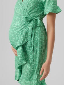 MAMA.LICIOUS Mamma-kjole -Bright Green - 20018656