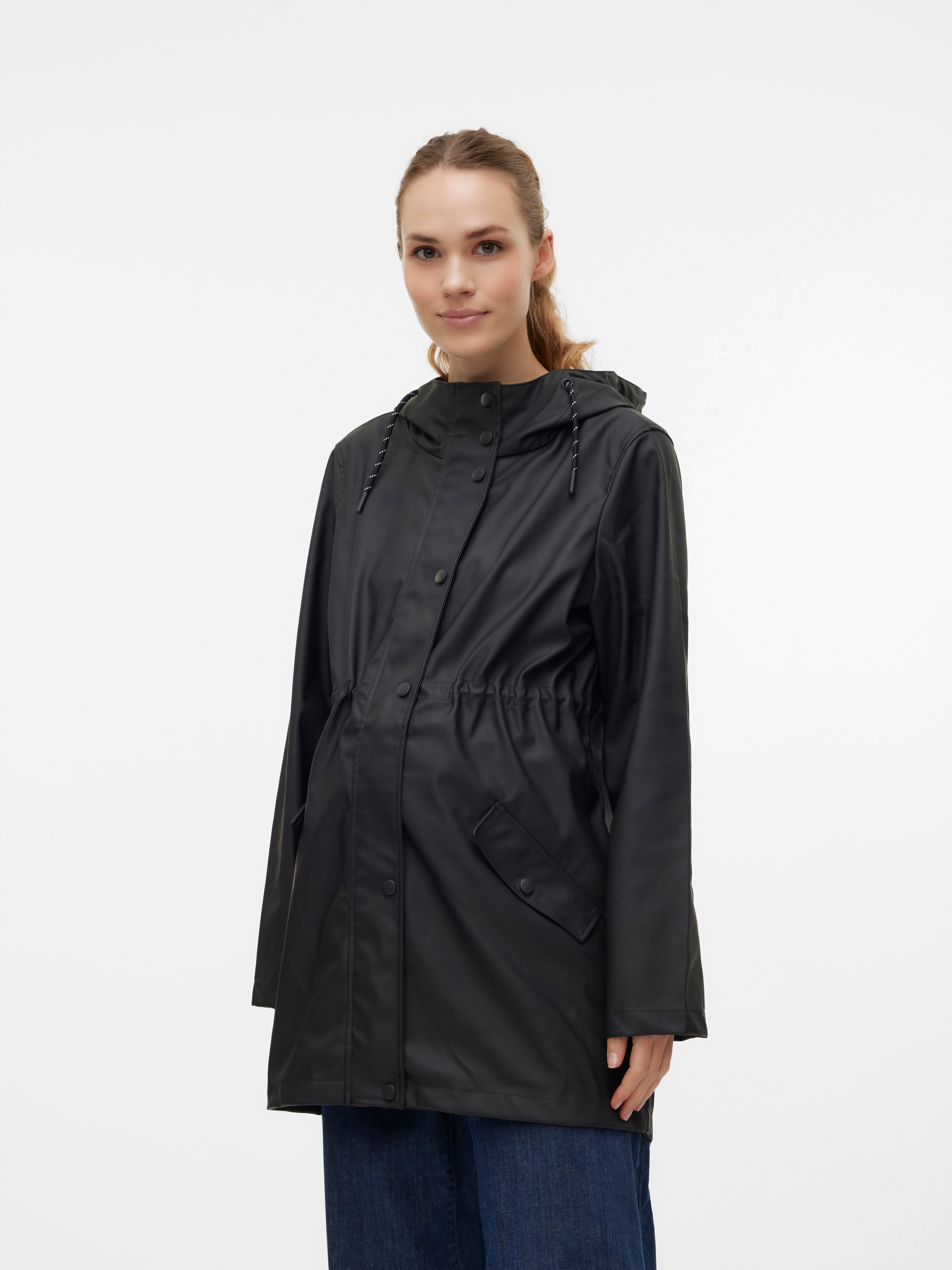 Maternityrainjacket Black MAMA.LICIOUS®