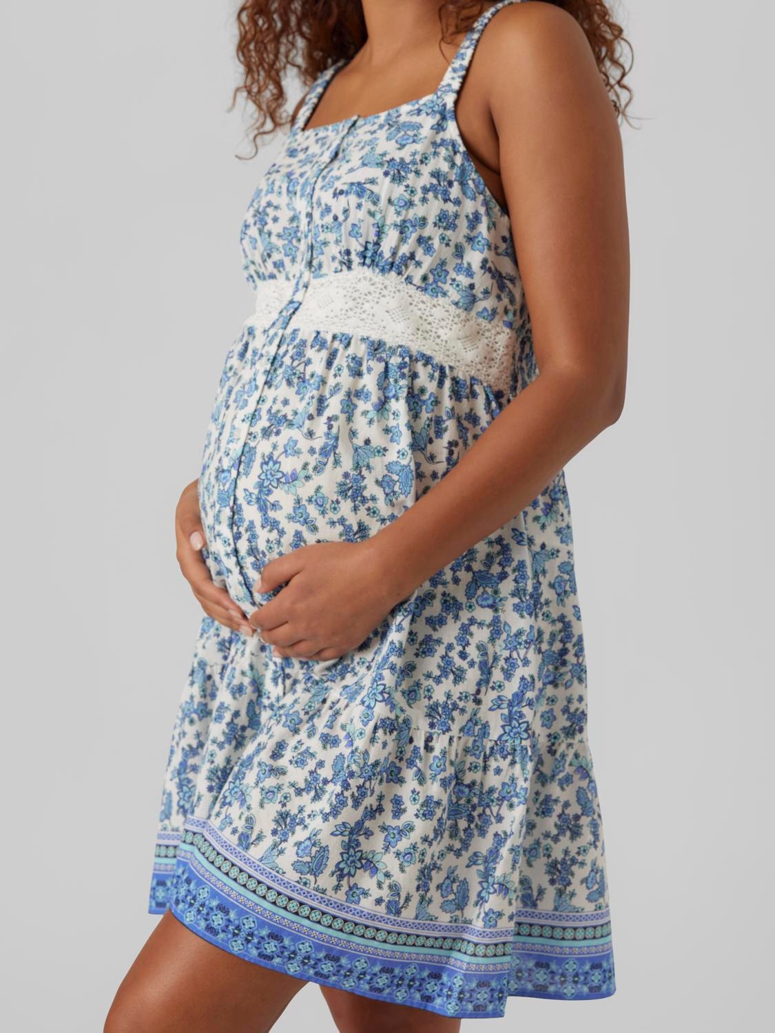 MAMA.LICIOUS Maternity-dress -Dazzling Blue - 20018745