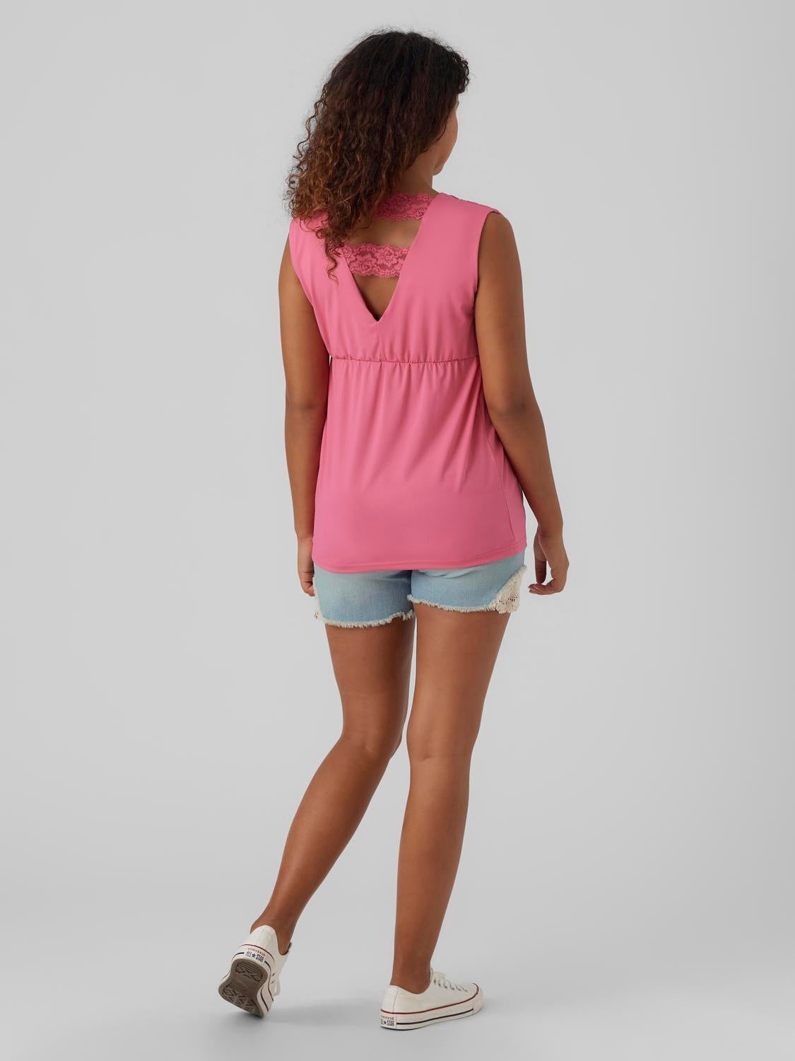light pink maternity shirt