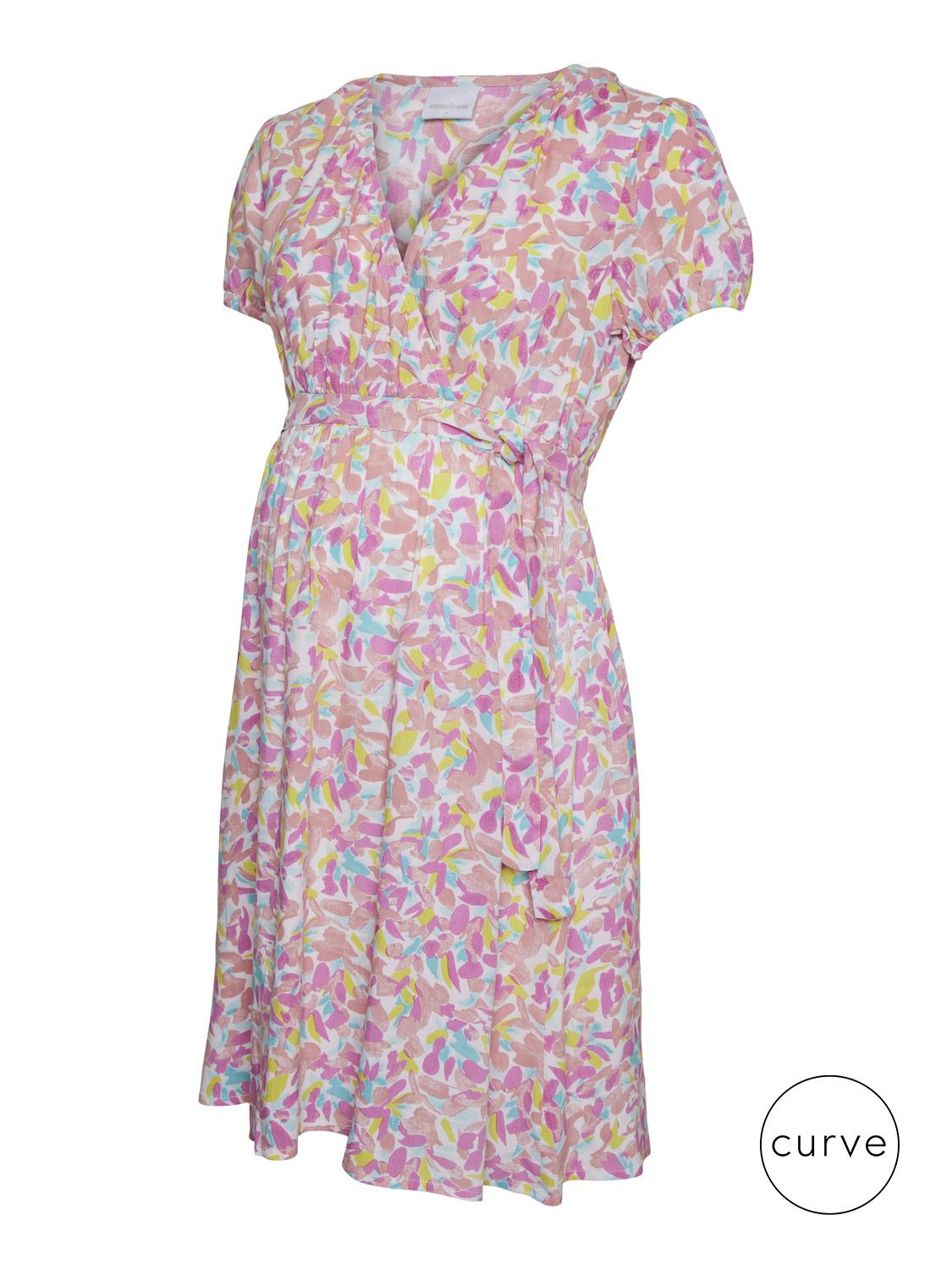MAMA.LICIOUS Maternity-dress -Begonia Pink - 20018791