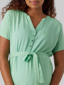 MAMA.LICIOUS Umstands-Kleid -Neptune Green - 20018814