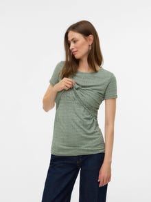 MAMA.LICIOUS MLANLI Graviditetstop -Smoke Green - 20018835