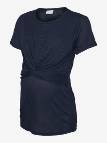 MAMA.LICIOUS Regular Fit Round Neck T-Shirt -Navy Blazer - 20018835