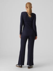 MAMA.LICIOUS Tops Regular Fit Col en V -Navy Blazer - 20018841