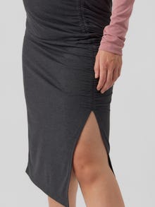 MAMA.LICIOUS Vente-nederdel -Dark Grey Melange - 20018849