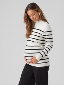 MAMA.LICIOUS Knitted maternity-pullover -Snow White - 20018855