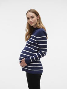 MAMA.LICIOUS Knitted maternity-pullover -Naval Academy - 20018855