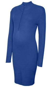 MAMA.LICIOUS Knitted maternity-dress -Beaucoup Blue - 20018858