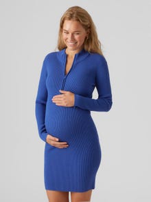 MAMA.LICIOUS Knitted maternity-dress -Beaucoup Blue - 20018858
