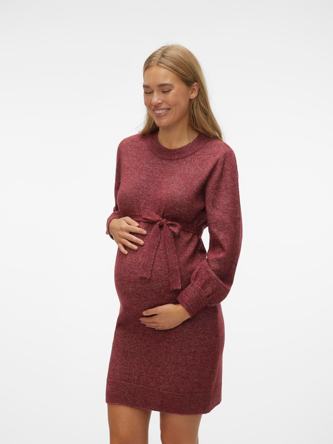 Dark red maternity outlet dress