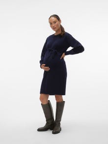 MAMA.LICIOUS Knitted maternity-dress -Navy Blazer - 20018860