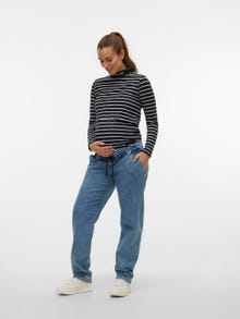 MAMA.LICIOUS Umstands-jeans  -Medium Blue Denim - 20018889