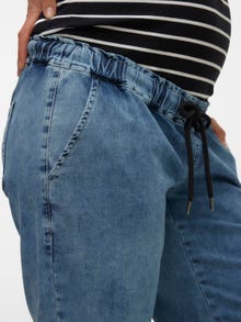MAMA.LICIOUS Loose fit Lav midje Jeans -Medium Blue Denim - 20018889
