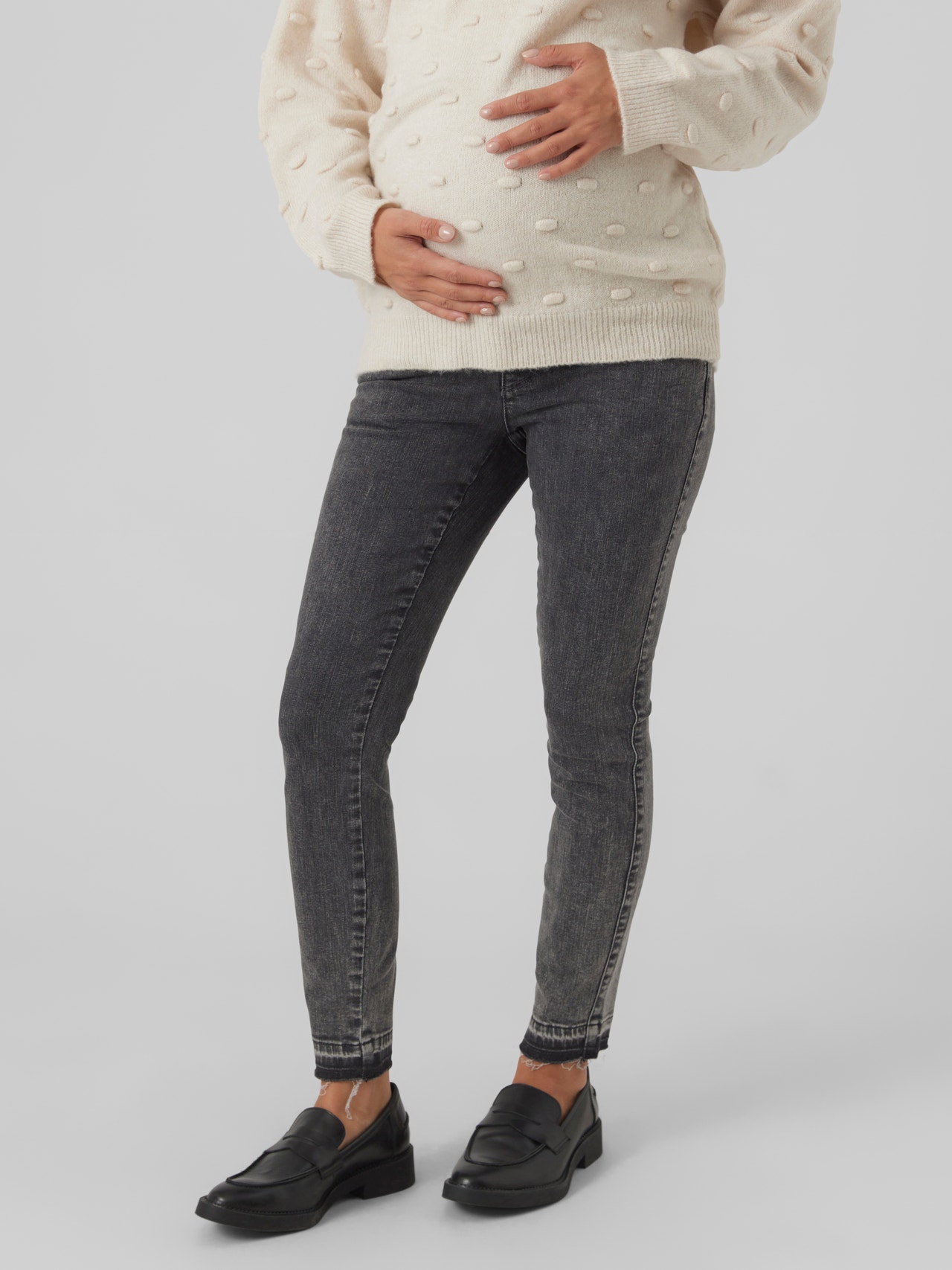 MAMA.LICIOUS Maternity-jeans -Grey Denim - 20018898