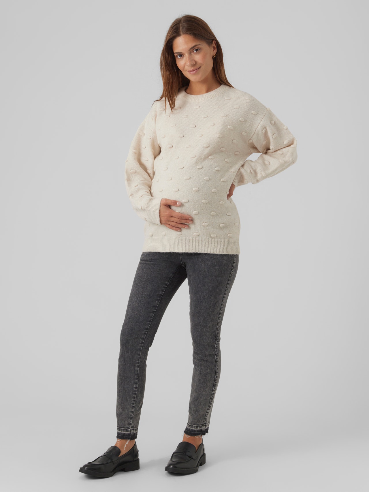 MAMA.LICIOUS Maternity-jeans -Grey Denim - 20018898