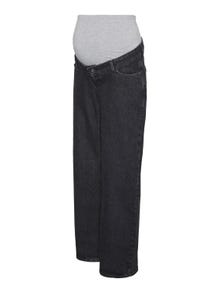 MAMA.LICIOUS Jeans Wide Leg Fit Vita bassa -Dark Grey Denim - 20018901