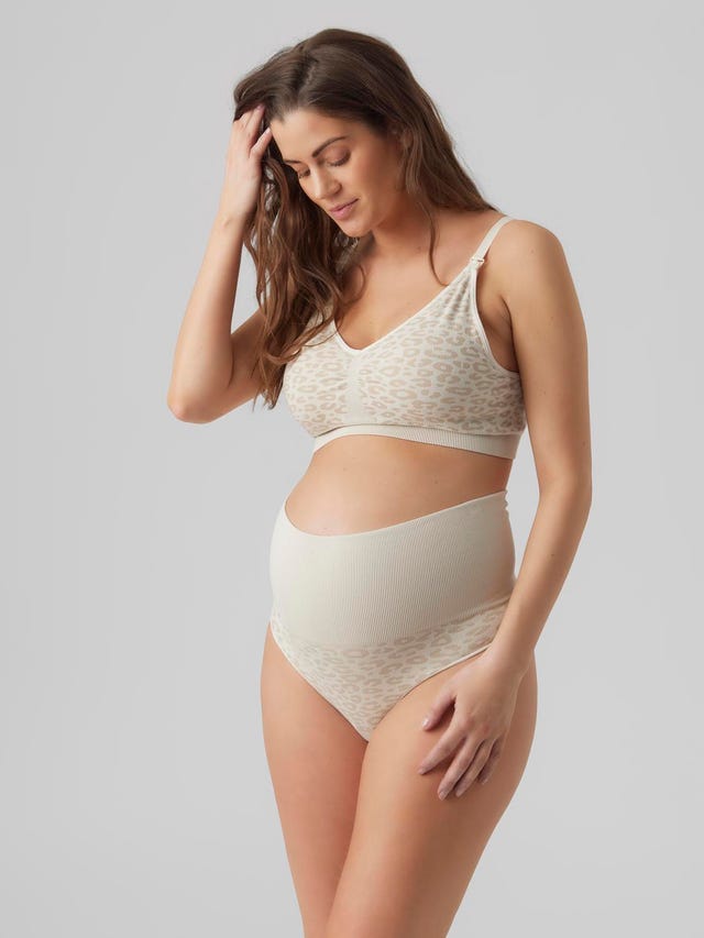 LILY Maternity&Nursing Nightdress with a built-in shelf bra Blush -  Holymamas Underwear