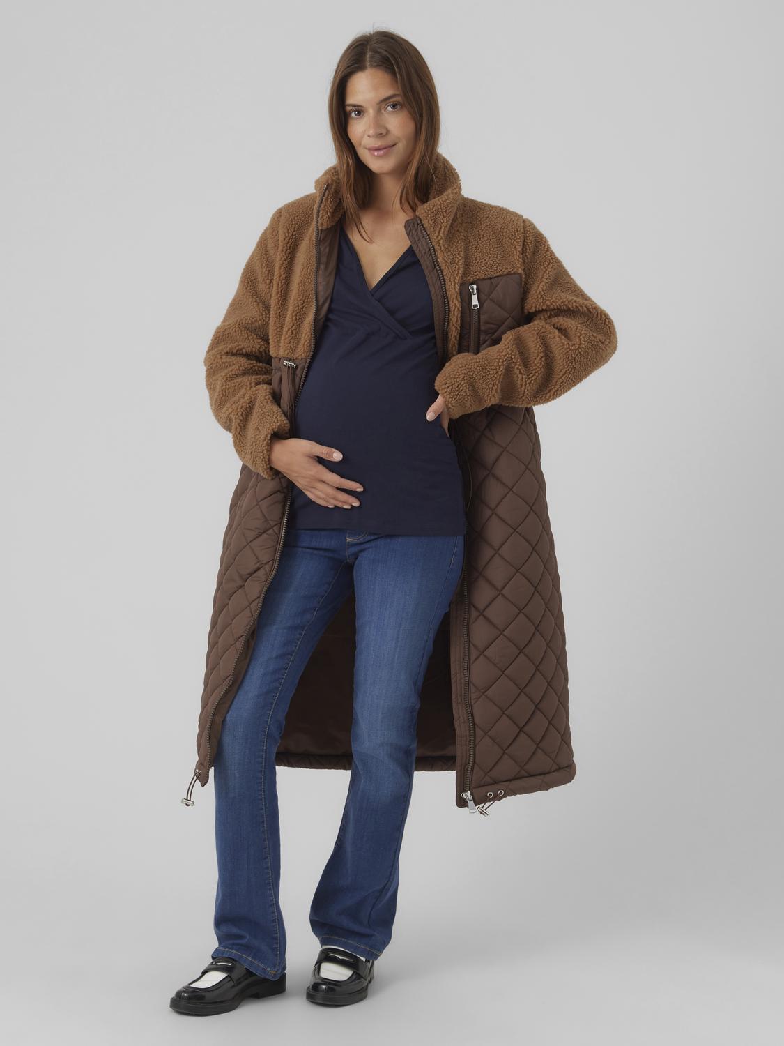 MAMA.LICIOUS Maternity-jacket -Tobacco Brown - 20018924