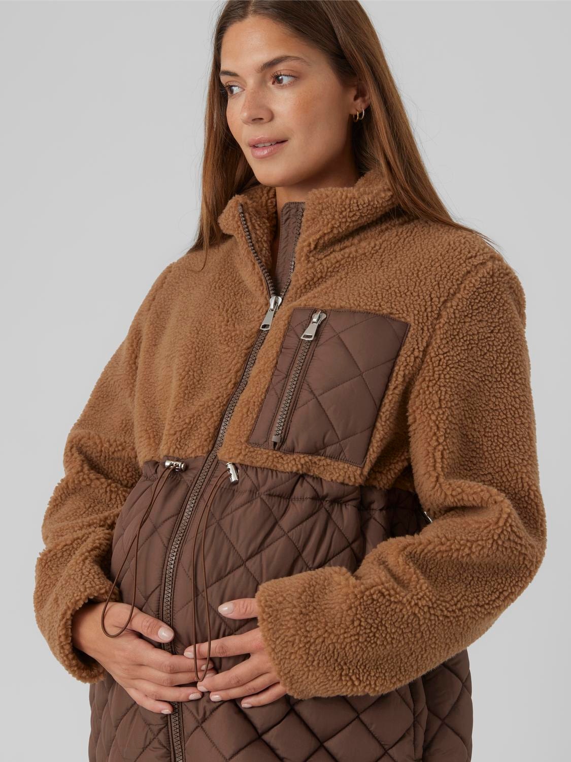 MAMA.LICIOUS Maternity-jacket -Tobacco Brown - 20018924