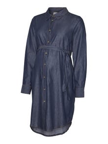 MAMA.LICIOUS Zwangerschaps-jurk -Medium Blue Denim - 20018928