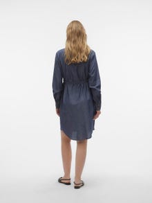 MAMA.LICIOUS Sukienka koszulowa -Medium Blue Denim - 20018928