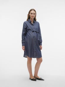 MAMA.LICIOUS Umstands-Kleid -Medium Blue Denim - 20018928