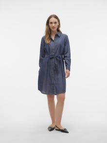MAMA.LICIOUS Robe chemise -Medium Blue Denim - 20018928