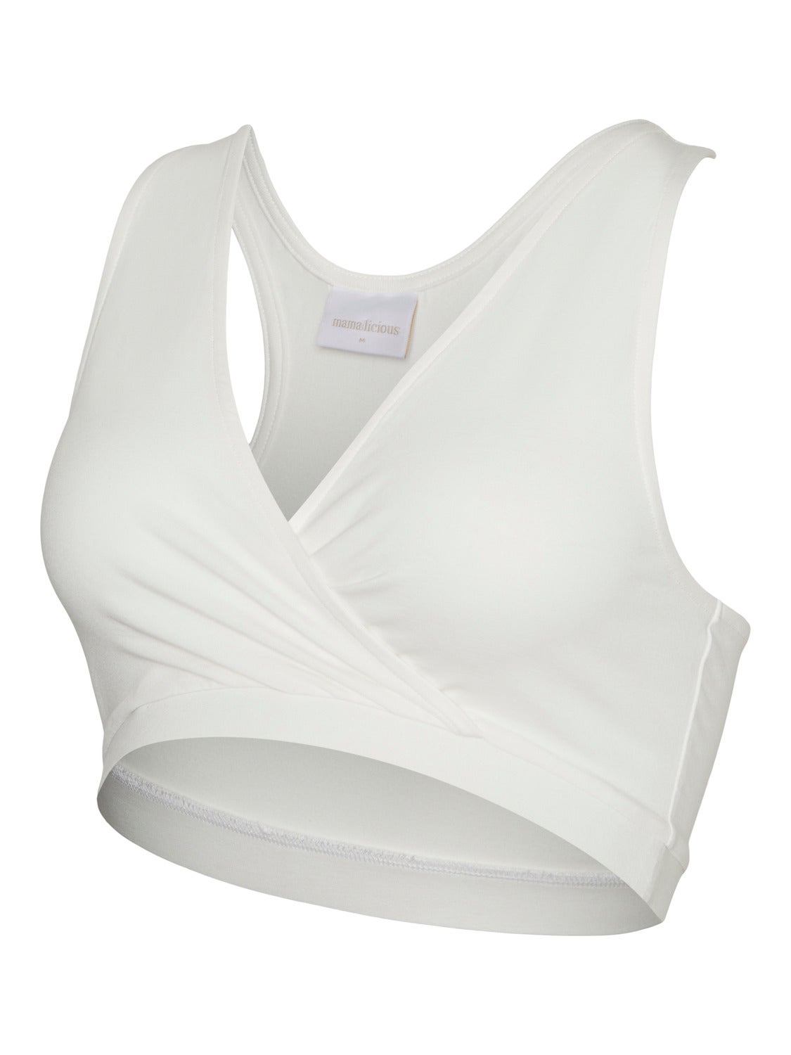 Mamalicious Maternity 2 pack nursing bra in gray and white