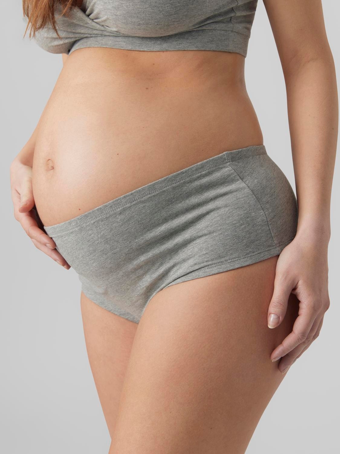3-pack maternity-briefs, Light Grey