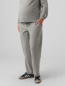 MAMA.LICIOUS Pantaloni Regular Fit -Light Grey Melange - 20018952