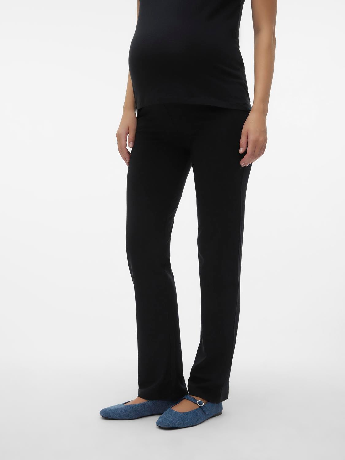 MAMA.LICIOUS Pantalons Straight Fit -Black - 20018958