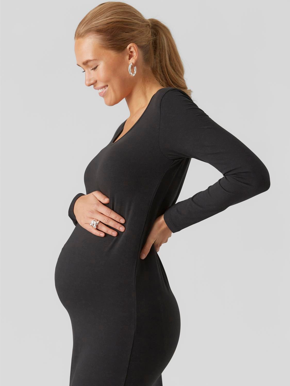 MLMIA Maternity Dress Black MAMA.LICIOUS