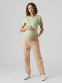MAMA.LICIOUS Maternity-trousers -Irish Cream - 20018989
