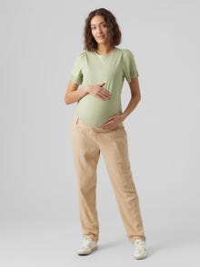 MAMA.LICIOUS Pantaloni Regular Fit -Irish Cream - 20018989