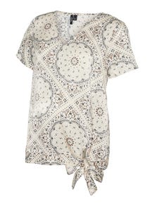 MAMA.LICIOUS Top Regular Fit Collo Camicia -Pastel Rose Tan - 20019006