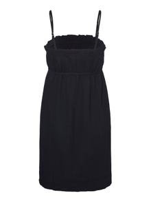 MAMA.LICIOUS Vestido corto Corte regular Cuello cuadrado -Black - 20019046