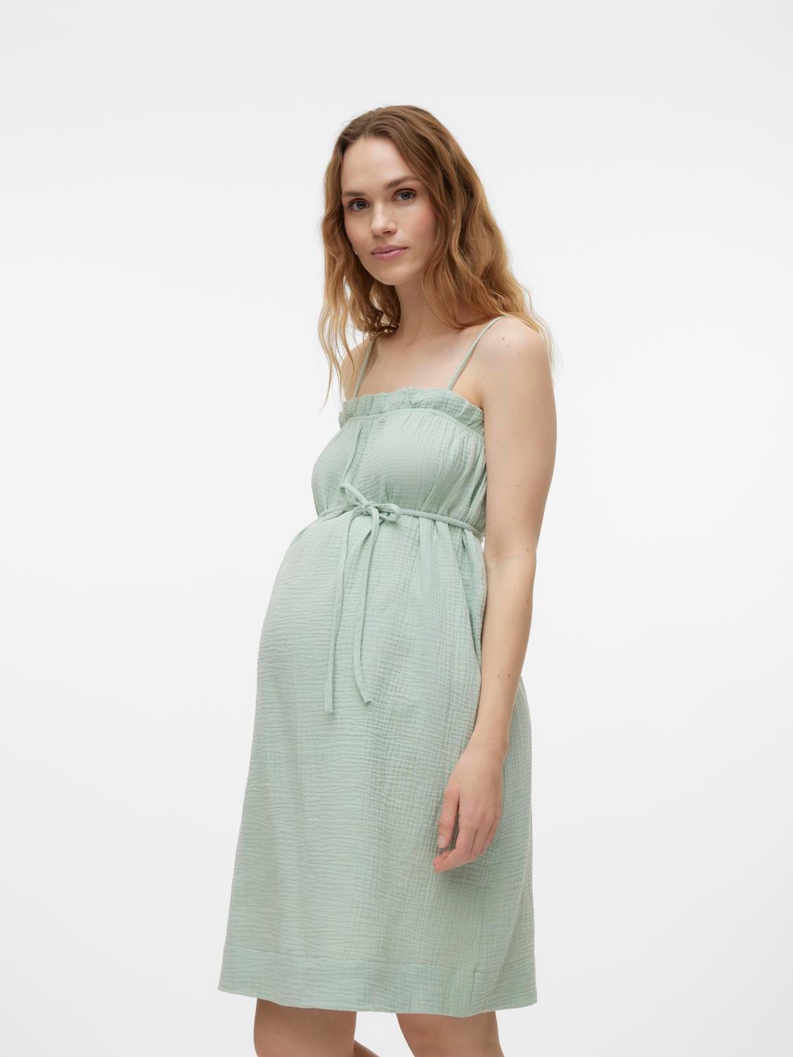 MAMA.LICIOUS Maternity-dress -Silt Green - 20019046