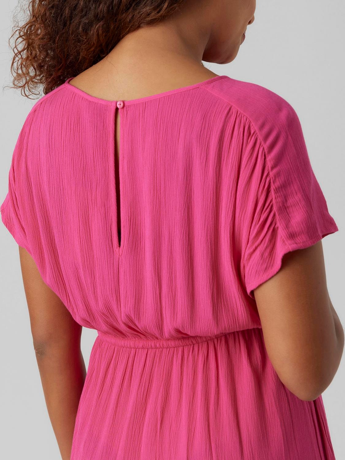MAMA.LICIOUS Krój regularny Okragly dekolt Krótka sukienka -Pink Yarrow - 20019055