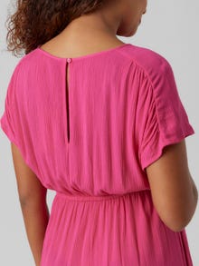MAMA.LICIOUS Robe courte Regular Fit Col rond -Pink Yarrow - 20019055