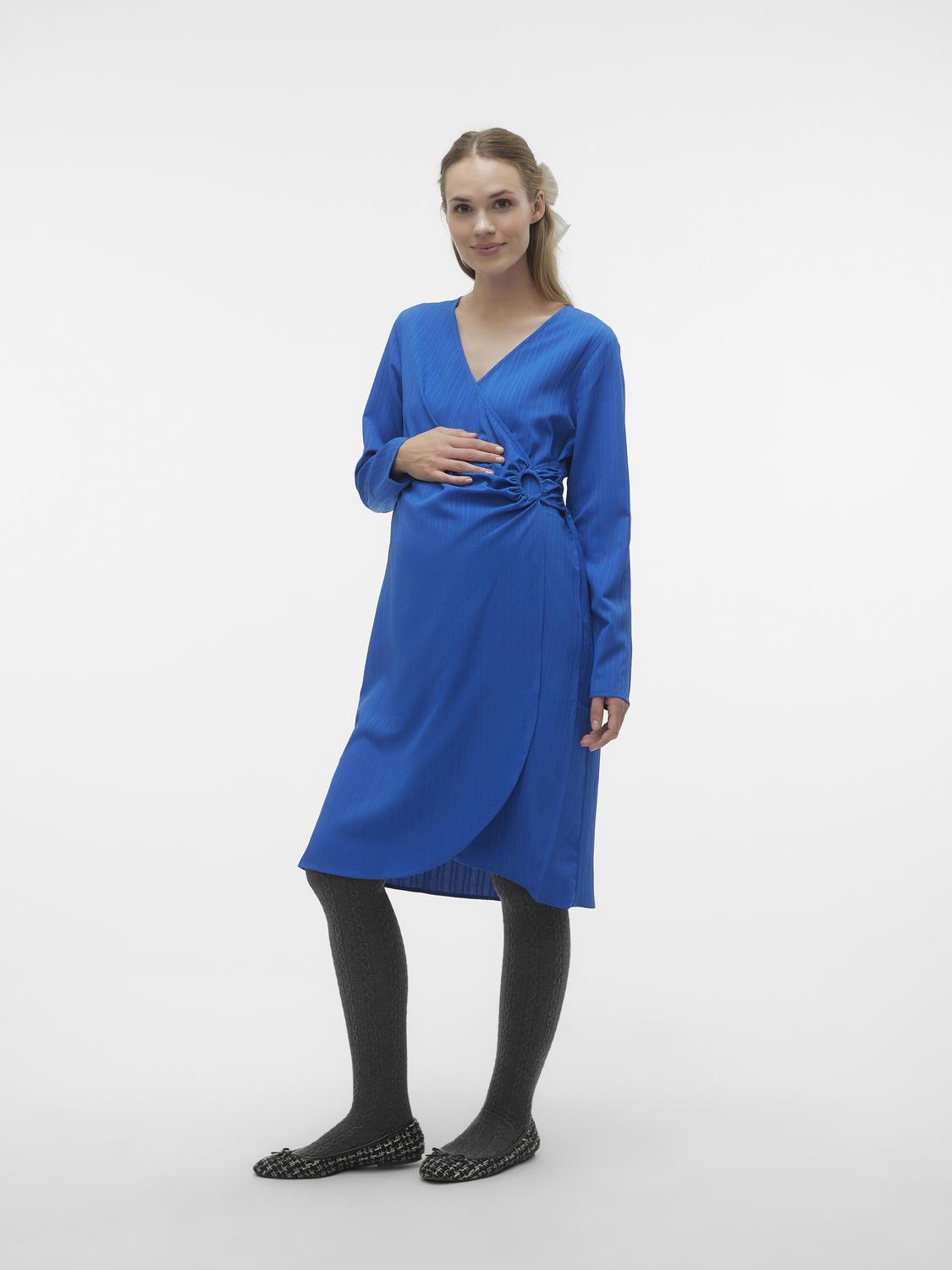MAMA.LICIOUS Maternity-dress -French Blue - 20019068