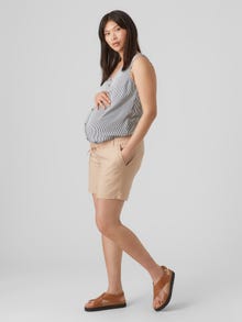MAMA.LICIOUS Umstands-shorts -Warm Taupe - 20019078