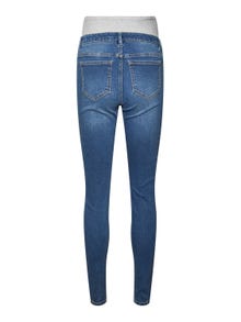 MAMA.LICIOUS Krój slim Jeans -Medium Blue Denim - 20019087