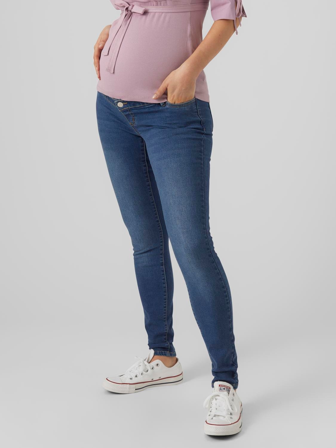 MAMA.LICIOUS Maternity-jeans -Medium Blue Denim - 20019087