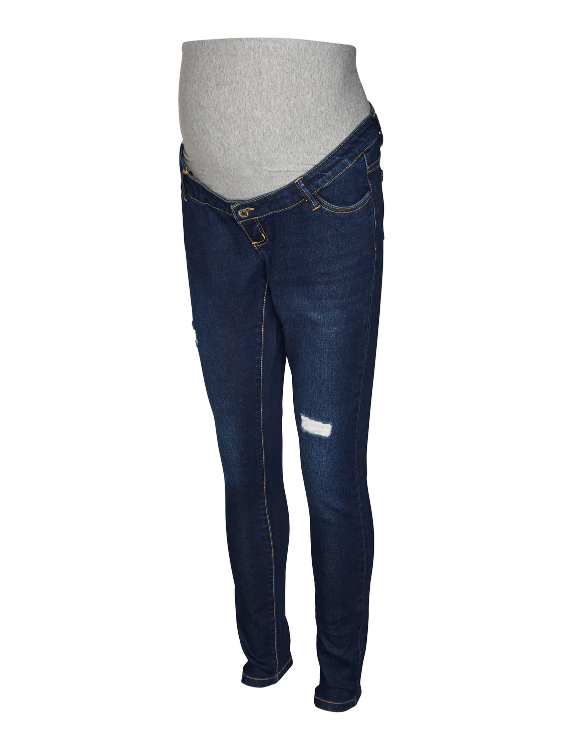 MAMA.LICIOUS Umstands-jeans  -Dark Blue Denim - 20019089