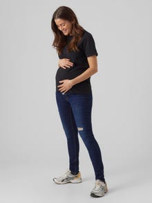 MAMA.LICIOUS Maternity-jeans -Dark Blue Denim - 20019089