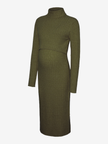 MAMA.LICIOUS MLSUNIVA Graviditetskjole -Winter Moss - 20019121